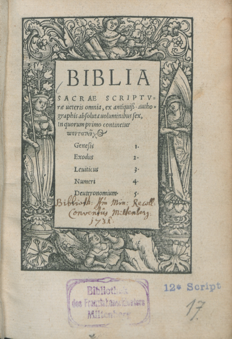 Lot 1110, Auction 126, Biblia sacrae, scripturae ueteris omnia