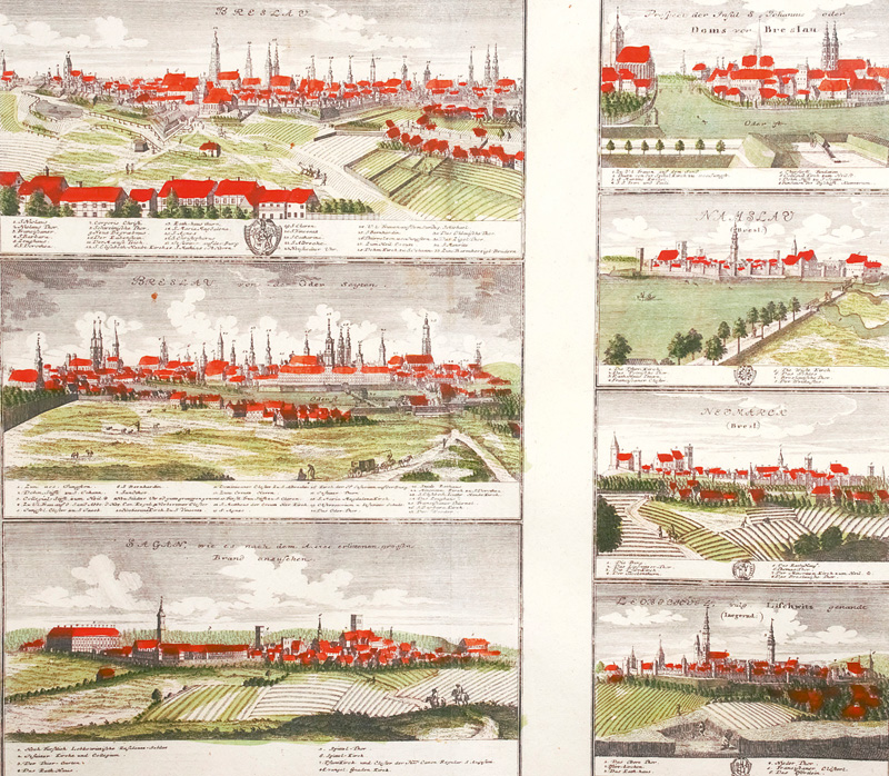 Lot 1139, Auction  126, Homann, Johann Baptist, Scenographia Urbium Silesiae Tabula II. 