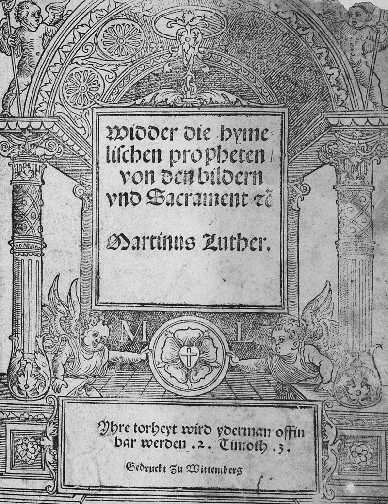 Lot 1158, Auction  126, Luther, Martin, Widder die hymelischen propheten von den bildern und Sacrament