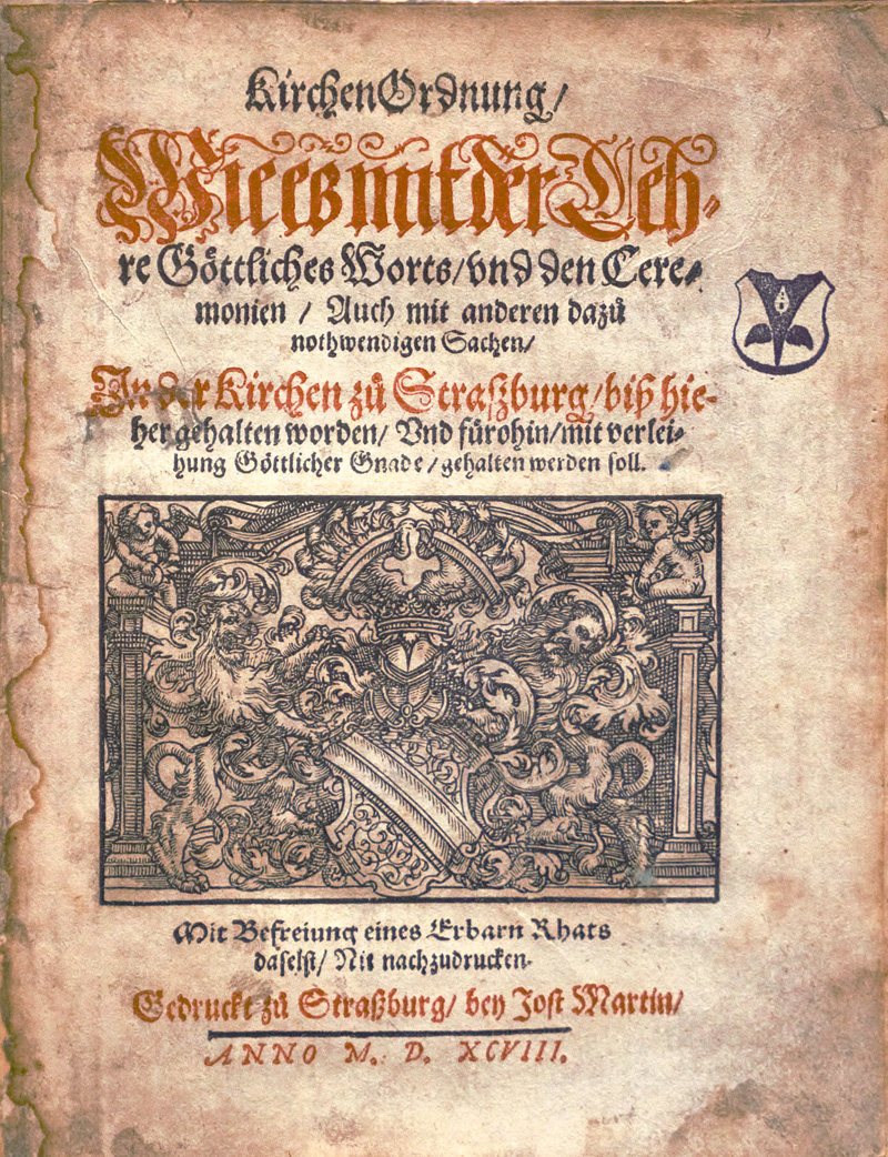 Lot 1161, Auction  126, Marbach, Johann und Pappus, Johannes, Kirchen Ordnung