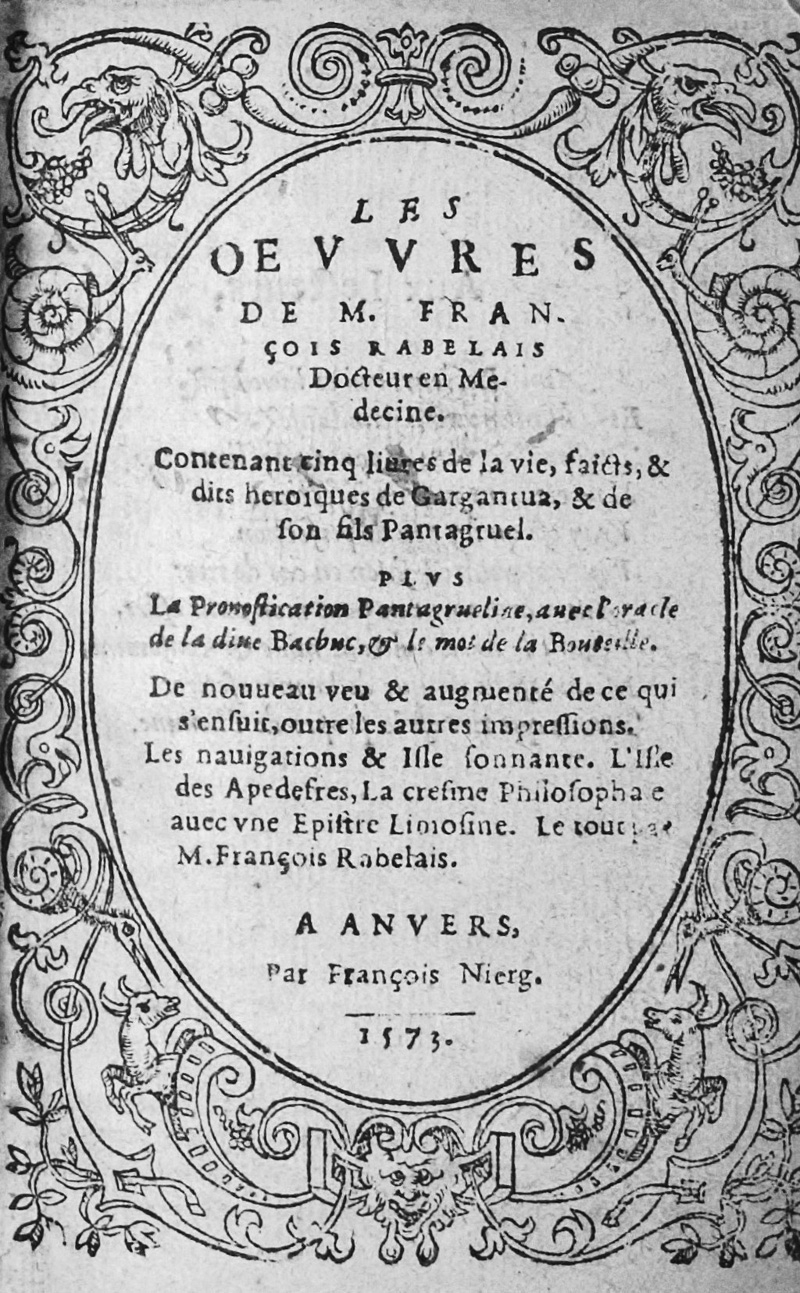 Lot 1179, Auction  126, Rabelais, François, Les oeuvres