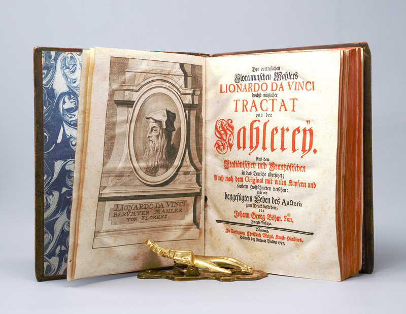 Lot 1250, Auction  126, Leonardo da Vinci, Tractat von der Mahlerey. Nürnberg, Weigel, 1747. - Zweite deutsche Ausgabe
