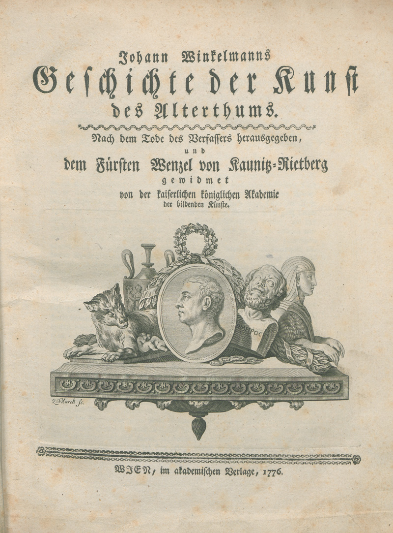 Lot 1275, Auction 126, Winckelmann, Johann Joachim, Geschichte der Kunst des Alterthums
