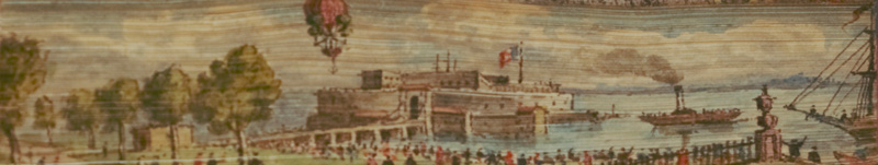 Lot 2021, Auction 126, Fore-edge Painting, Hafenszene