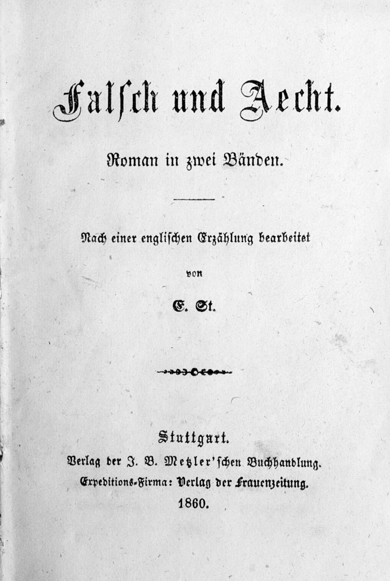 Lot 2024, Auction 126, Falsch und Aecht, Roman in zwei Bänden