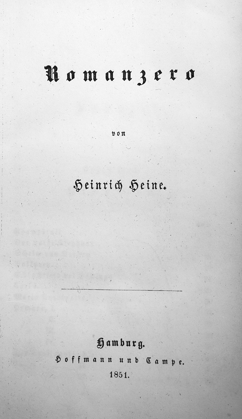 Lot 2049, Auction 126, Heine, Heinrich, Romanzero