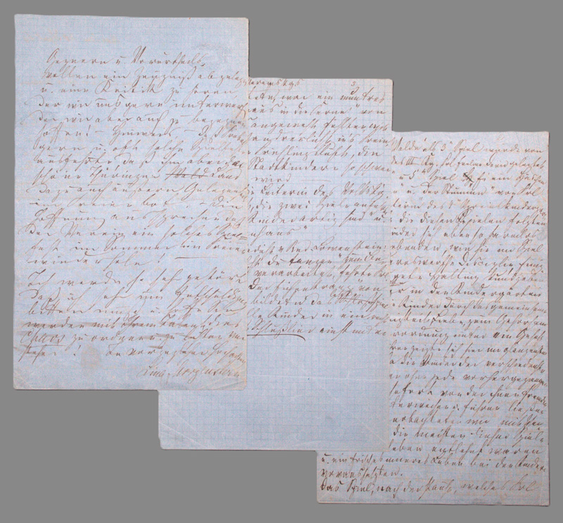 Lot 2596, Auction 126, Morgenstern, Lina, Brief und Manuskript über ein Kinderfest. 1863