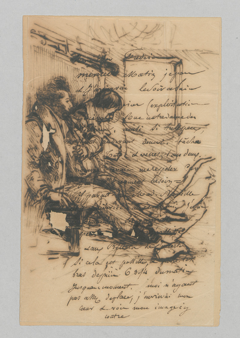 Lot 2609, Auction 126, Französische Maler und Bildhauer, Sammlung von 34 eigenhändigen Briefen. 1813-1900