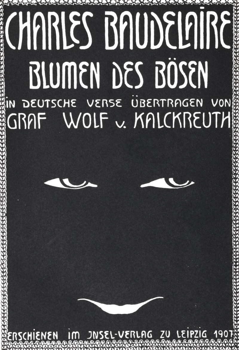 Lot 3012, Auction 126, Baudelaire, Charles, Blumen des Bösen. Leipzig, Insel, 1907