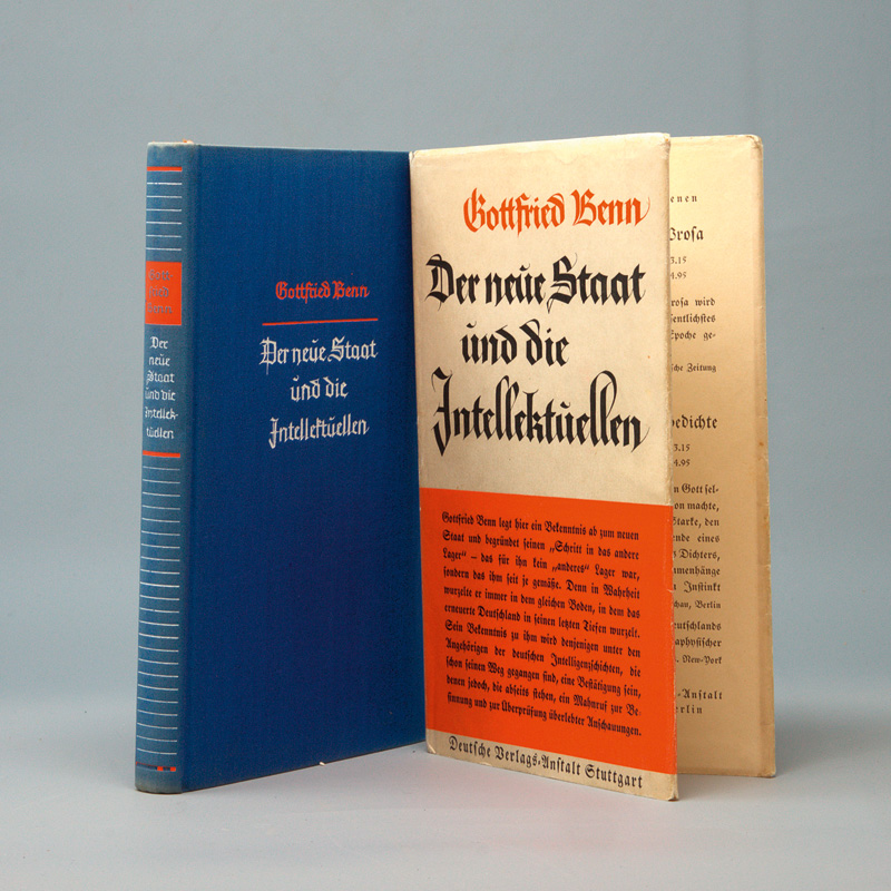Lot 3018, Auction 126, Benn, Gottfried, Der neue Staat und die Intellektuellen