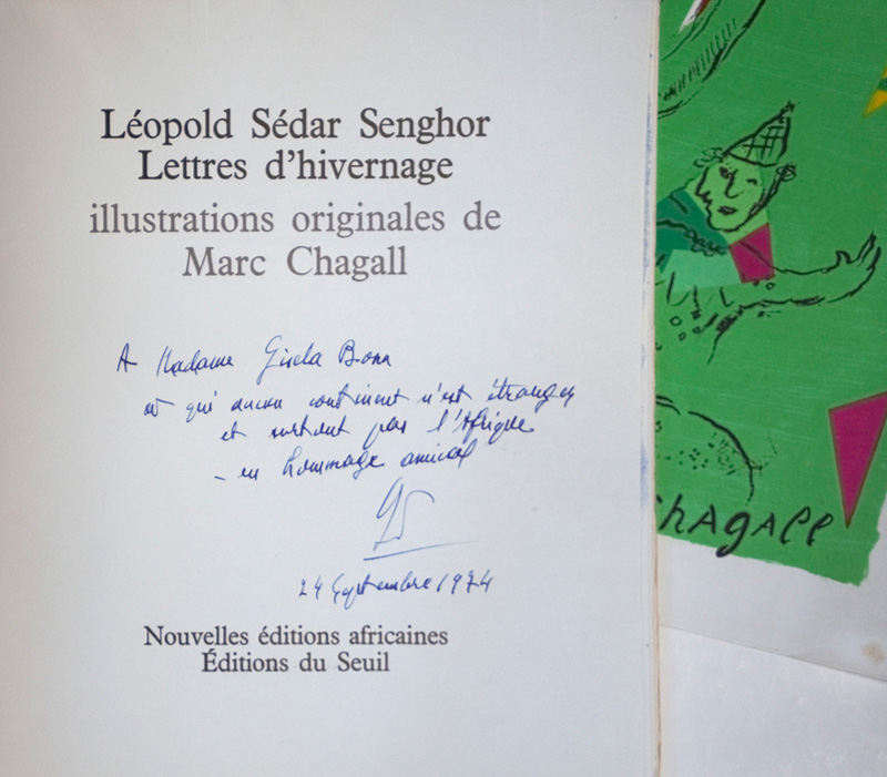 Lot 3047, Auction 126, Senghor, Léopold Sédar und Chagall, Marc, Lettes d'hivernage