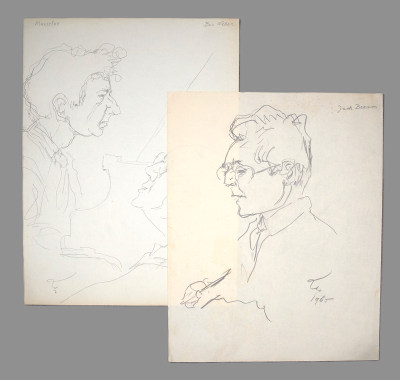Lot 3060, Auction 126, Dolbin, Benedikt Fred, Portaits von Julius Rudel, Marc Bitzstein und Robert Lewis