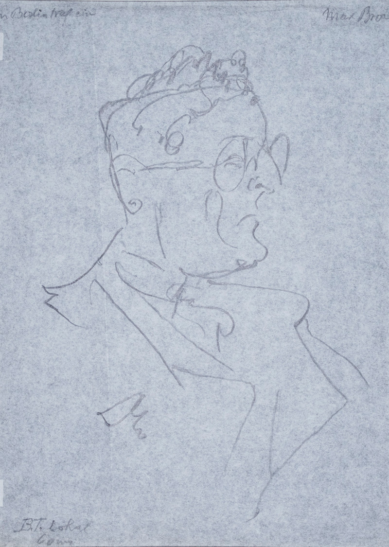 Lot 3083, Auction  126, Dolbin, Benedikt Fred, Portrait von Max Brod