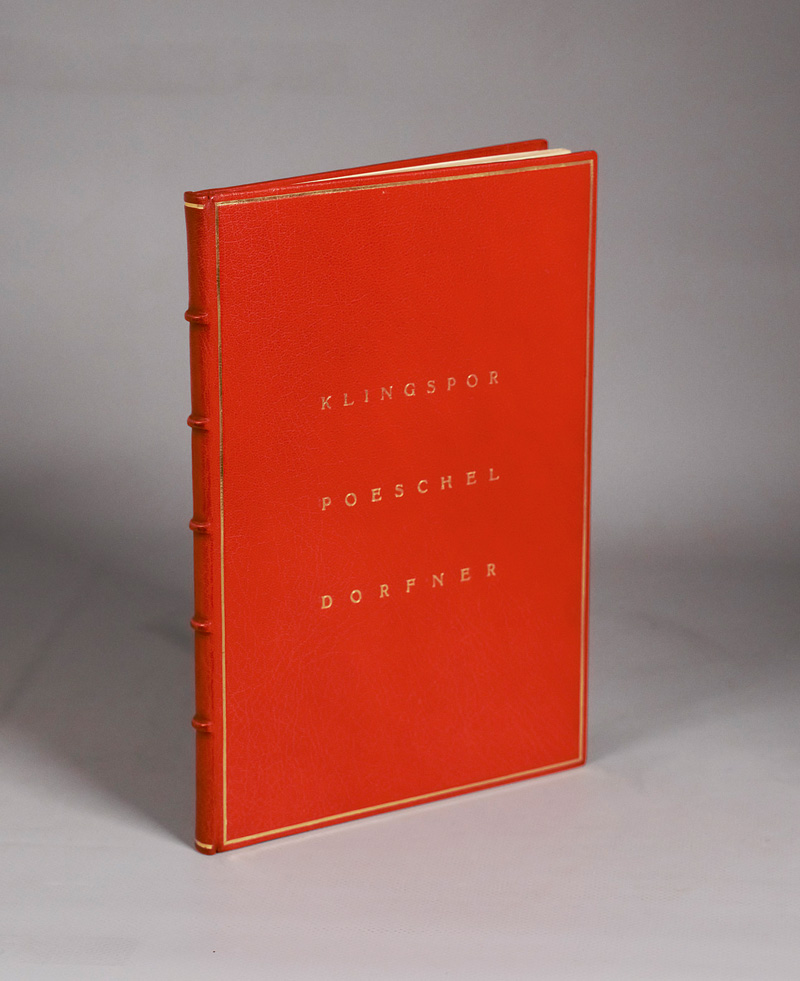 Lot 3094, Auction 126, Unsere Gutenbergringträger, Klingspor Poeschel Dorfner (Dorfner-Einband)