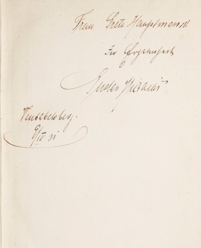 Lot 3097, Auction 126, Eloesser, Arthur, Der junge Kainz. (Widmungsexemplar)