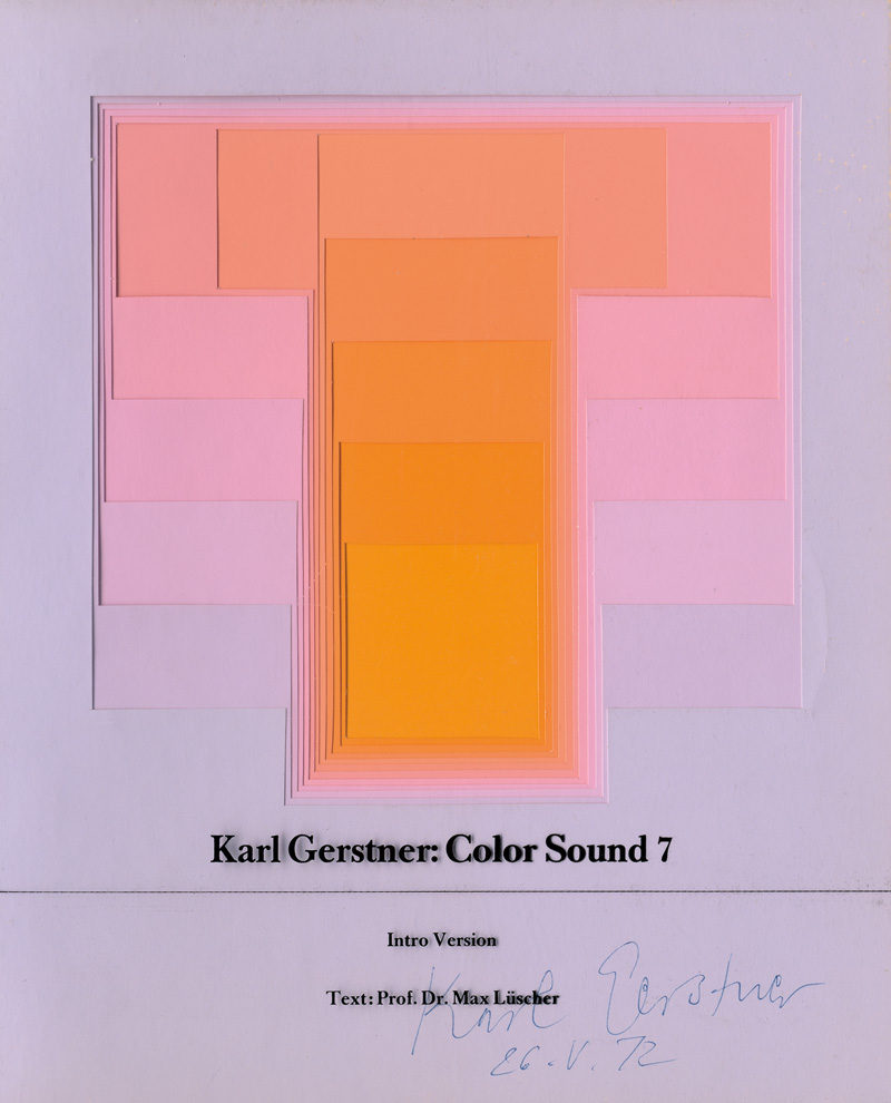 Lot 3123, Auction 126, Gerstner, Karl, Color Sound 7. Düsseldorf 1972