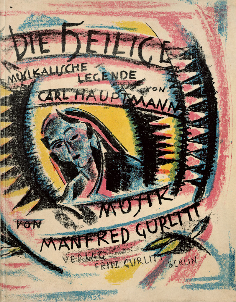 Lot 3148, Auction 126, Hauptmann, Carl, Die Heilige. Musikalische Legende (Klavierauszug). Mit 4 Orig.-Lithographien von César Klein. Berlin 1922