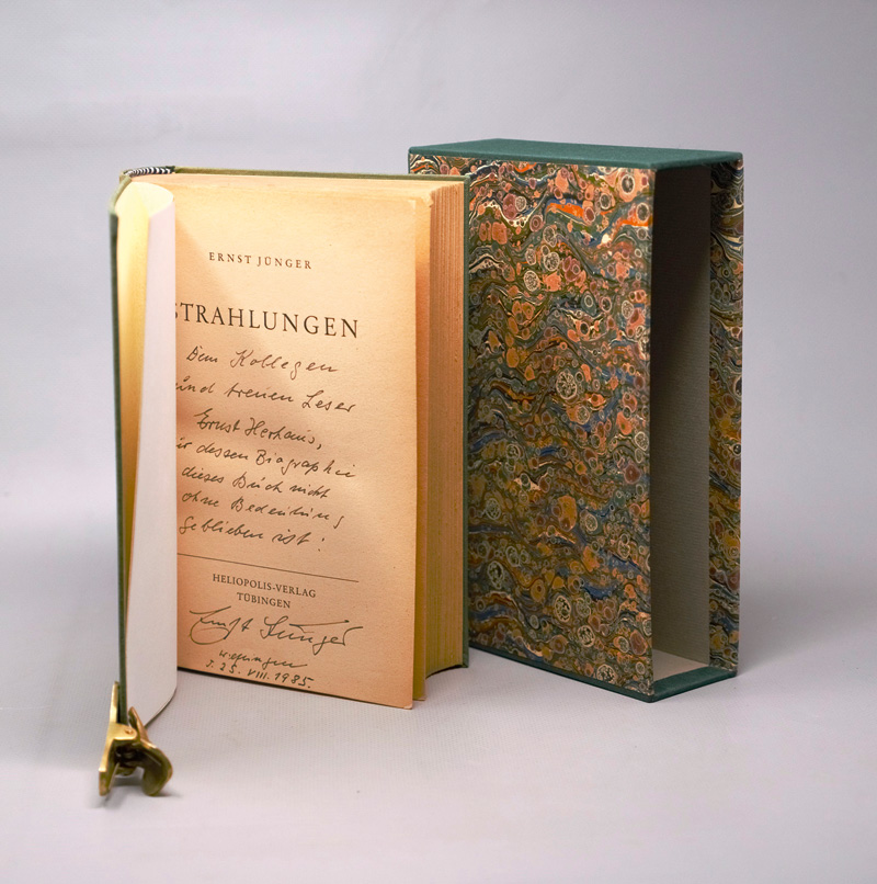 Lot 3207, Auction 126, Jünger, Ernst, Strahlungen. Leinen. Tübingen 1949. - Widmungsexemplar an Ernst Herhaus