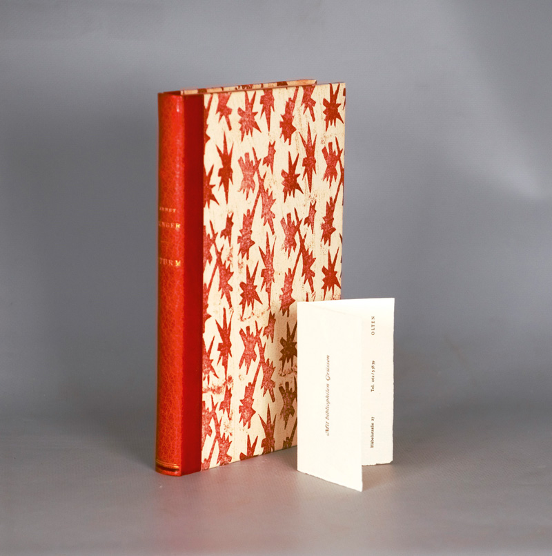 Lot 3218, Auction 126, Jünger, Ernst, Sturm. OHalbleder. Olten 1963. - 105 sign. Exemplare