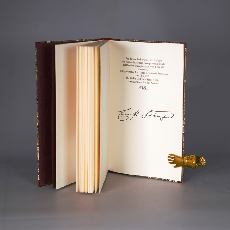 Lot 3247, Auction 126, Jünger, Ernst, Zeitsprünge. OHalbmaroquin. Stuttgart 1990. - Erste Ausgabe. - 500 sign. Exemplare