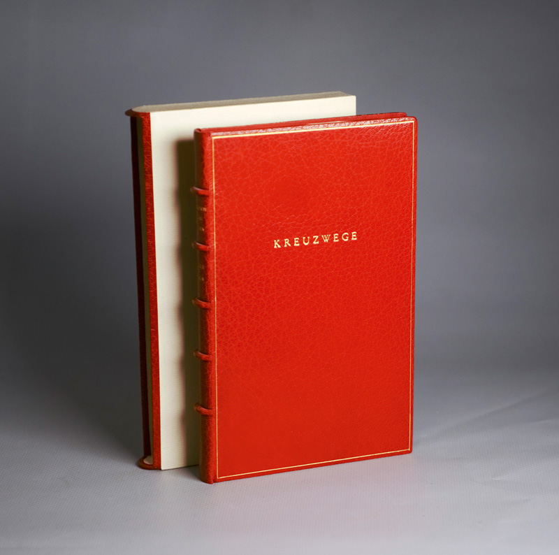 Lot 3262, Auction 126, Jünger, Friedrich Georg, Kreuzwege. OMaroquin. Olten 1960. - Erste Ausgabe. - 30 Exemplare, mit eigenh. Textzitat des Autors