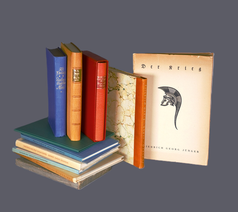 Lot 3263, Auction 126, Jünger, Friedrich Georg, Konvolut von 10 Werken, teils signiert und mit Widmung. 1934-1968