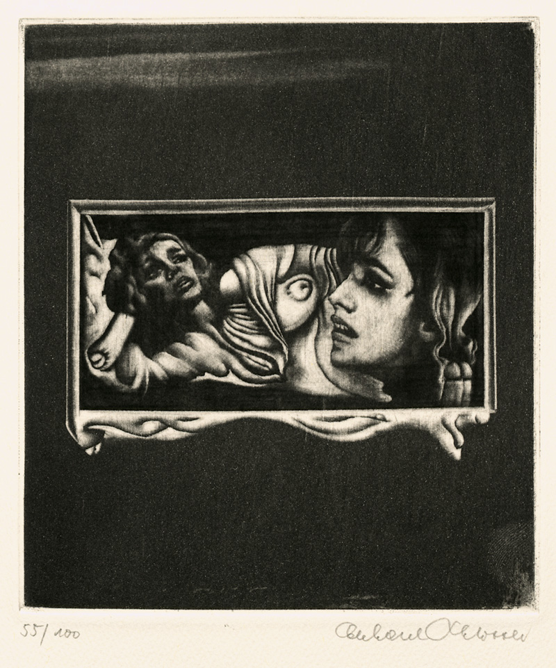 Lot 3357, Auction 126, Schlotter, Eberhard, Sechzehn Radierungen zu Philosophie im Boudoir von Marquis de Sade. Mit 16 sign. Orig.-Radierungen. 1968. - 100 Exemplare.