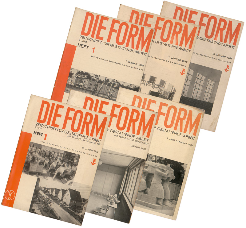 Lot 3411, Auction 126, Form, Die und Lissitzky, El, Zeitschrift für gestaltende Arbeit