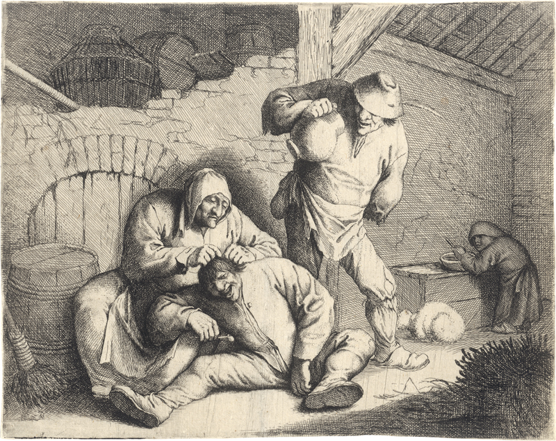 Lot 5014, Auction 126, Basse, Willem, L'Épouilleuse (Die lausende Bäuerin).