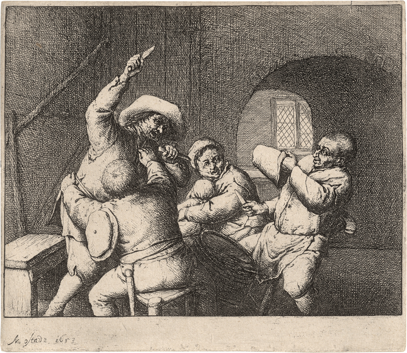 Lot 5182, Auction 126, Ostade, Adriaen van, Der Messerkampf