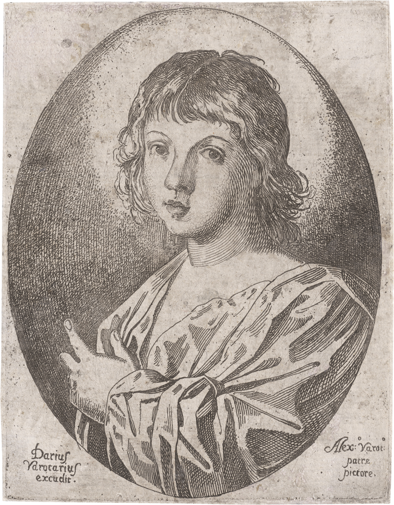 Lot 5244, Auction  126, Varotari d. J., Dario, Büste eines Jünglings im weiten Gewand nach links