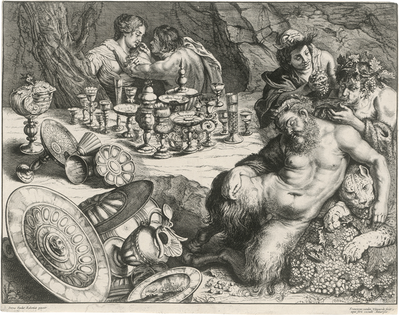 Lot 5261, Auction 126, Wyngaerde, Frans van den, Der Satyr mit den Prunkgefäßen