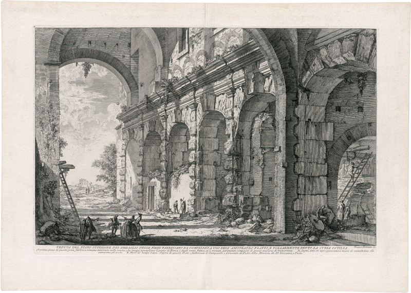 Lot 5318, Auction 126, Piranesi, Giovanni Battista, Veduta del Piano superiore del Serraglio delle Fiere