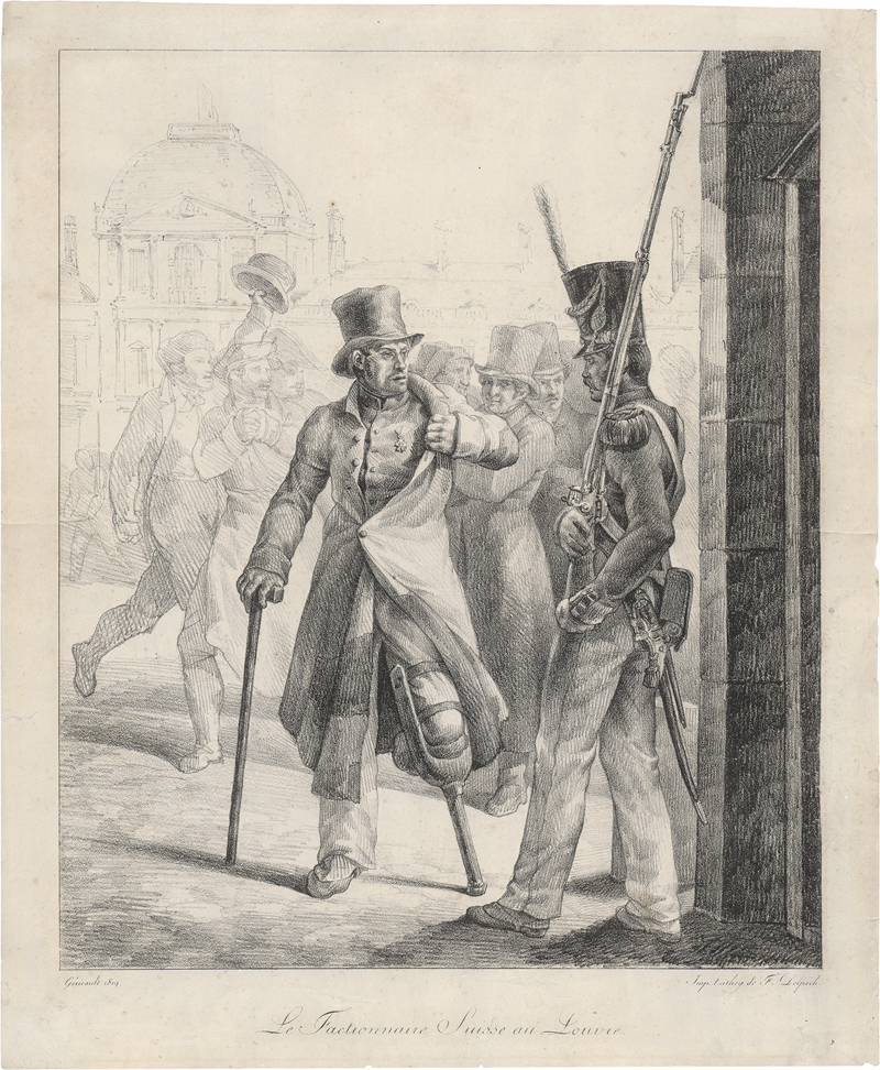 Lot 5362, Auction 126, Géricault, Théodore, Le Fonctionaire Suisse au Louvre