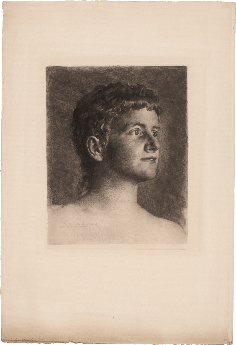 Lot 5413, Auction 126, Stauffer-Bern, Karl, Sophie Stauffer, die Schwester des Künstlers