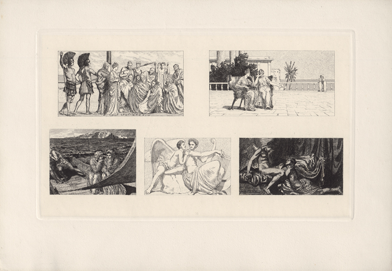 Lot 5444, Auction 126, Klinger, Max, Amor und Psyche (Opus V b, Mappe II)