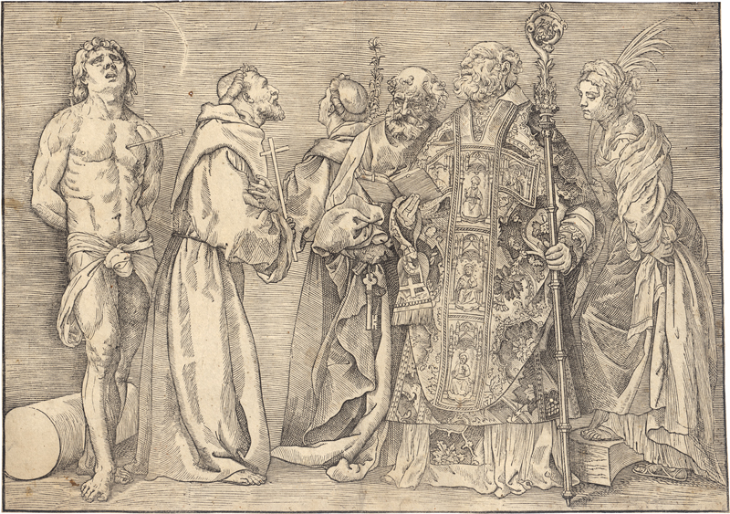 Lot 5503, Auction 126, Boldrini, Niccolò, Die sechs Heiligen