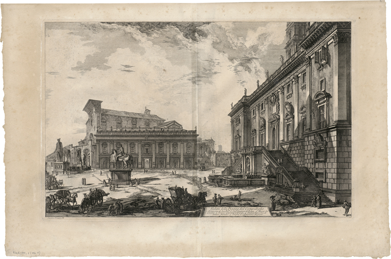 Lot 5657, Auction 126, Piranesi, Giovanni Battista, Veduta della Piazza del Campidoglio