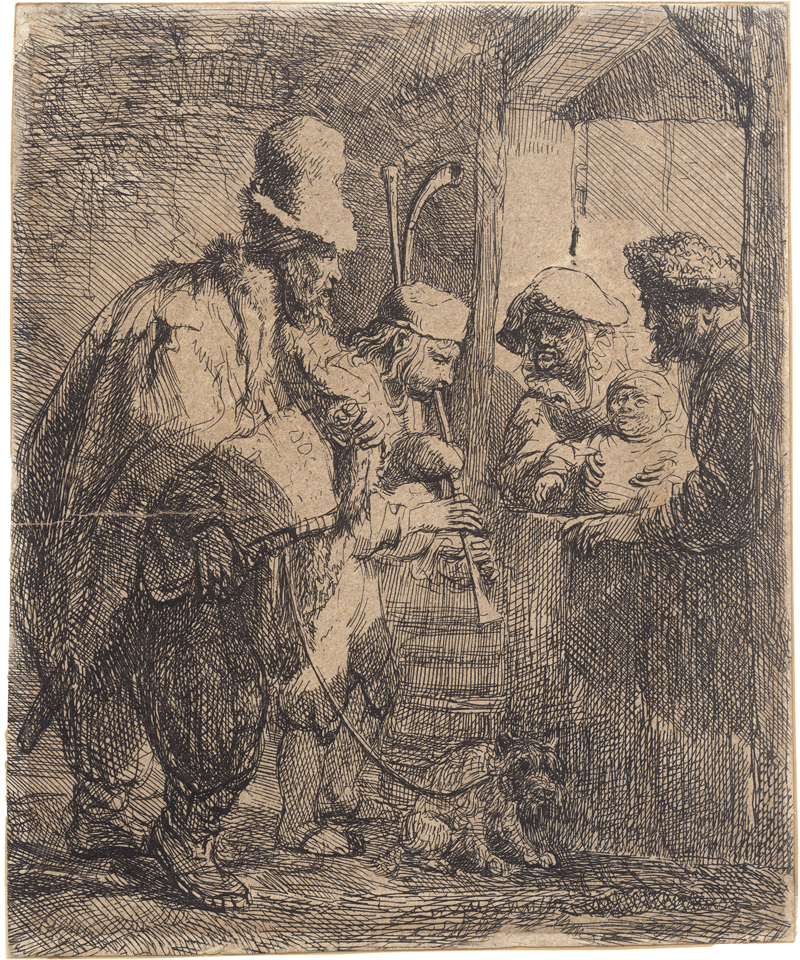 Lot 5673, Auction  126, Rembrandt Harmensz. van Rijn, Die wandernden Musikanten