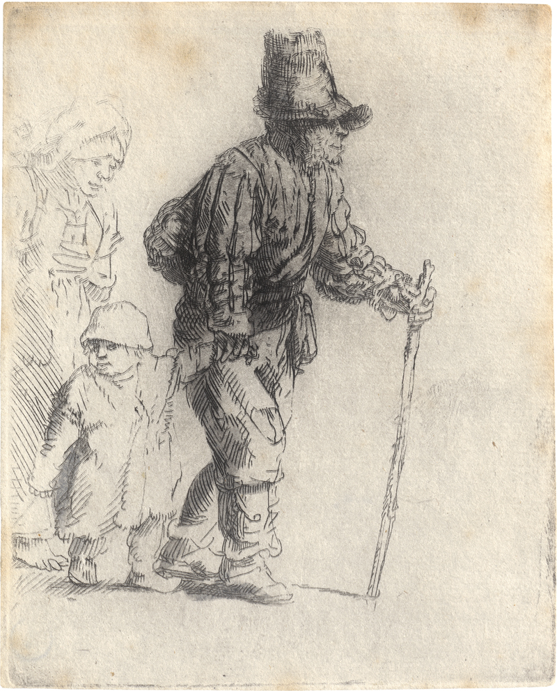 Lot 5677, Auction  126, Rembrandt Harmensz. van Rijn, Der Bauer mit Weib und Kind auf der Reise