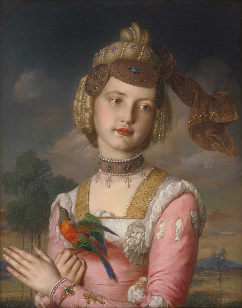 Lot 6072, Auction 126, Reiter, Johann Baptist, Portrait der Tochter Alexandrine "Lexi" als Edelfräulein