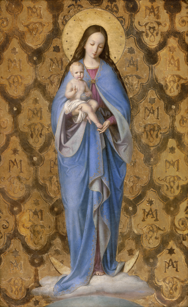 Lot 6076, Auction  126, Ittenbach, Franz - zugeschrieben, Mondsichelmadonna mit Kind