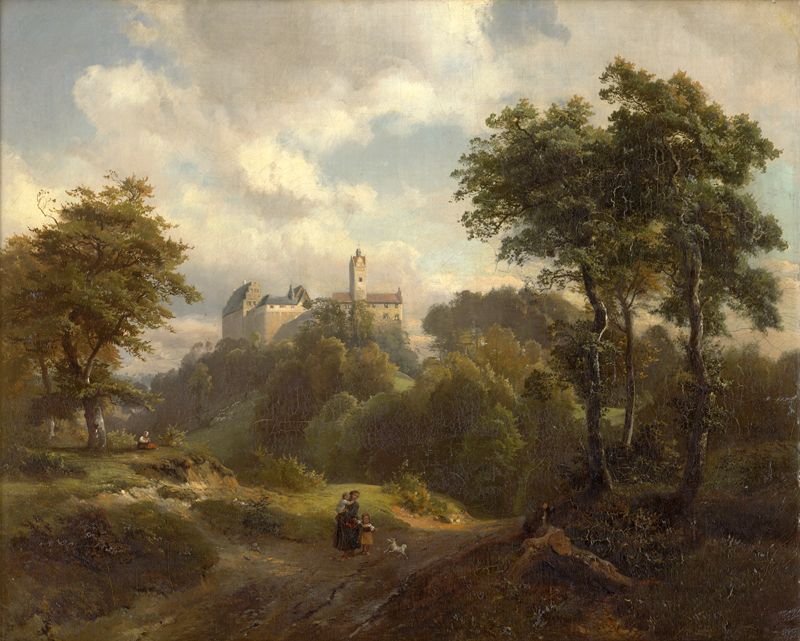 Lot 6103, Auction  126, Hummel, Carl Maria Nikolaus, Ansicht von Burg und Schloss Allstedt im Südharz