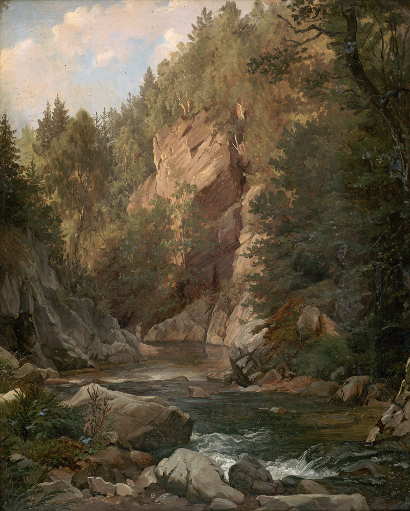 Lot 6105, Auction 126, Papperitz, Gustav Friedrich, Wildbach beim Weißritzgrund bei Dresden