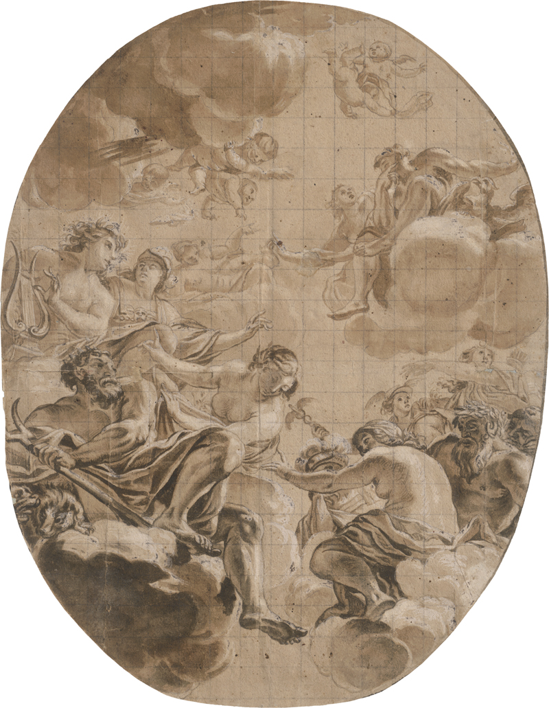 Lot 6525, Auction 126, Französisch, 17./18. Jh. Götterversammlung auf dem Olymp
