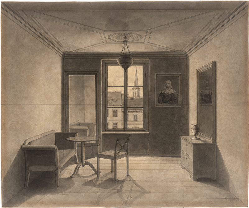 Lot 6632, Auction 126, Kersting, Georg Friedrich, Interieur mit Fensterausblick