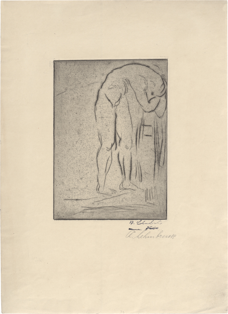Lot 8159, Auction 126, Lehmbruck, Wilhelm, Mann mit Stab